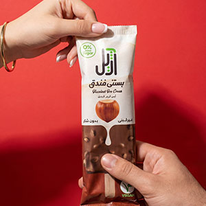 بستنی چوبی فندقی