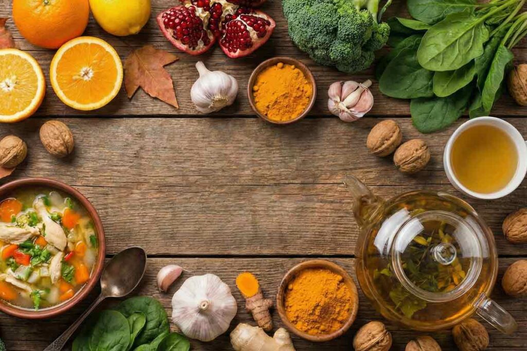 ۱۲ ماده غذایی مفید برای تقویت سیستم ایمنی