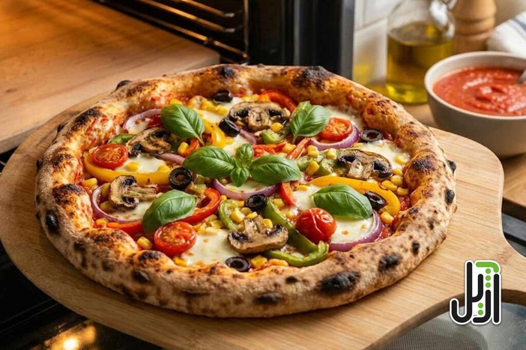 مواد لازم پیتزای مخصوص گیاهی