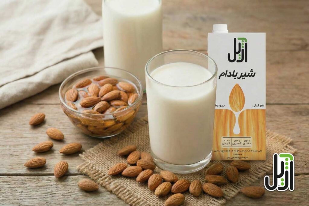 ارزش غذایی یک لیوان شیر بادام