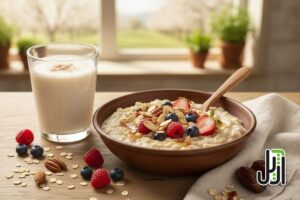 طرز تهیه اوتمیل با شیر گیاهی